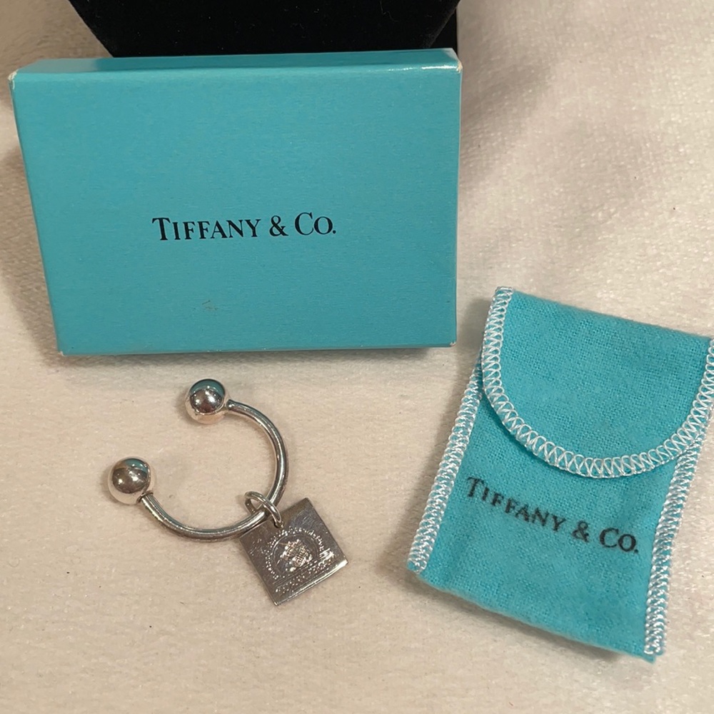 Vintage Tiffany & Co sterling keychain with screw closure